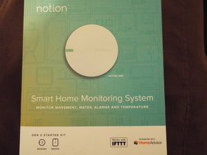 NOTION Smart Home Monitoring System NOTB-2S1BW - NEW IN BOX