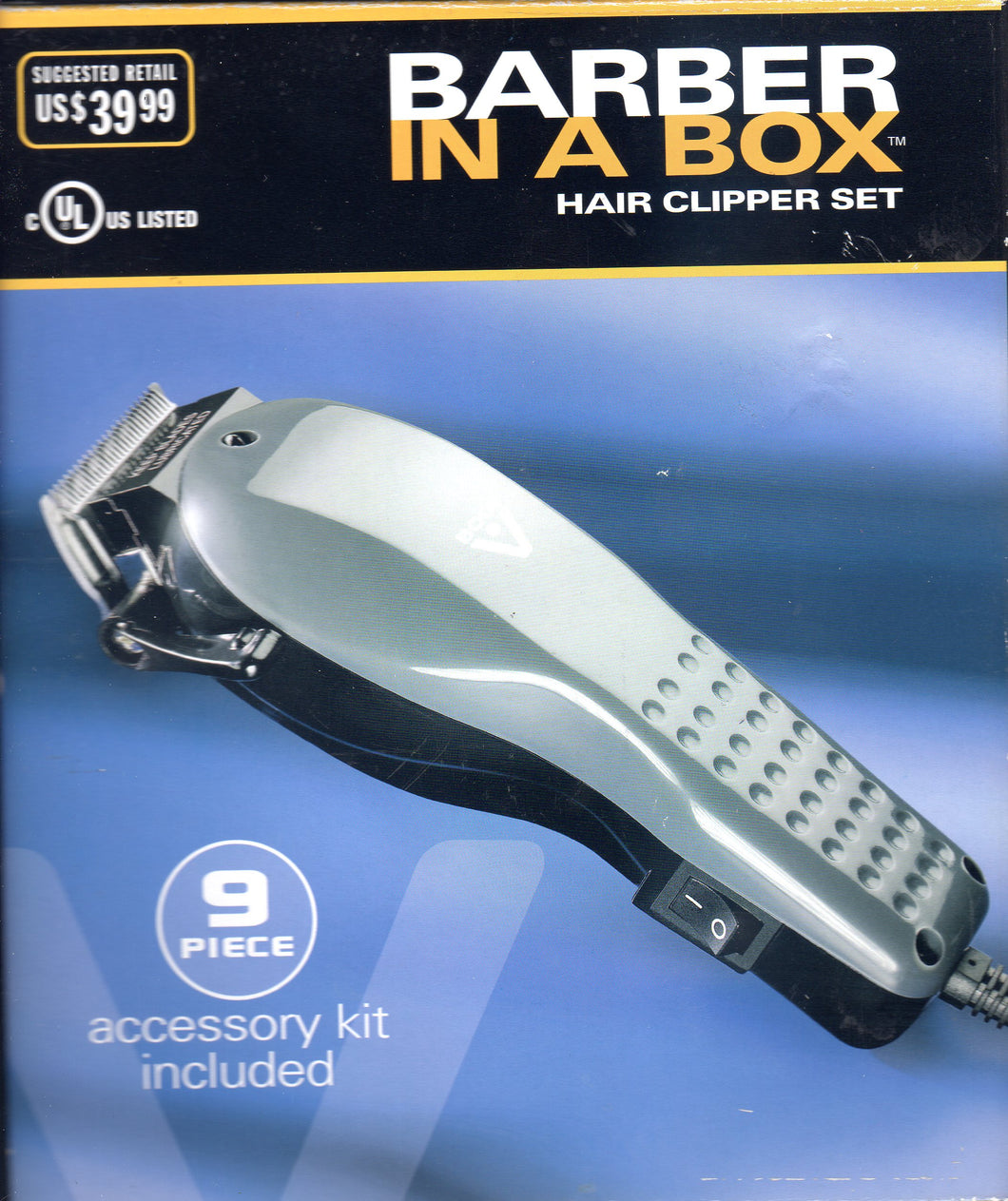 Barber in a Box Hair Clipper Set - Like New. Includes all pieces.