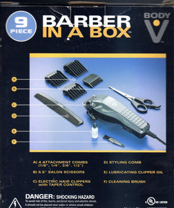 Barber in a Box Hair Clipper Set - Like New. Includes all pieces.