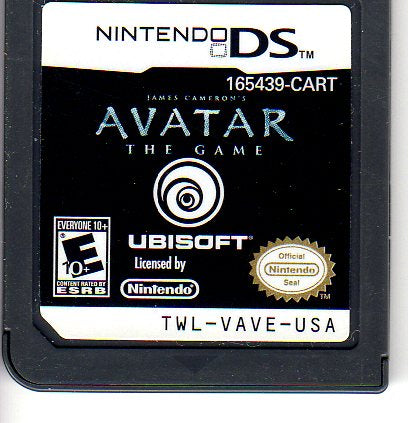 Nintendo DS Avatar the Game (used in good condition - no box or instructions. Game Only).