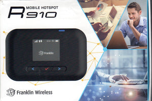 Mobile Hotspot Franklin Wireless R 910. Only used once on a short trip.