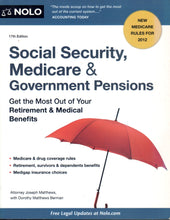 Social Security, Medicare & Pensions 13th edition (Used like new)